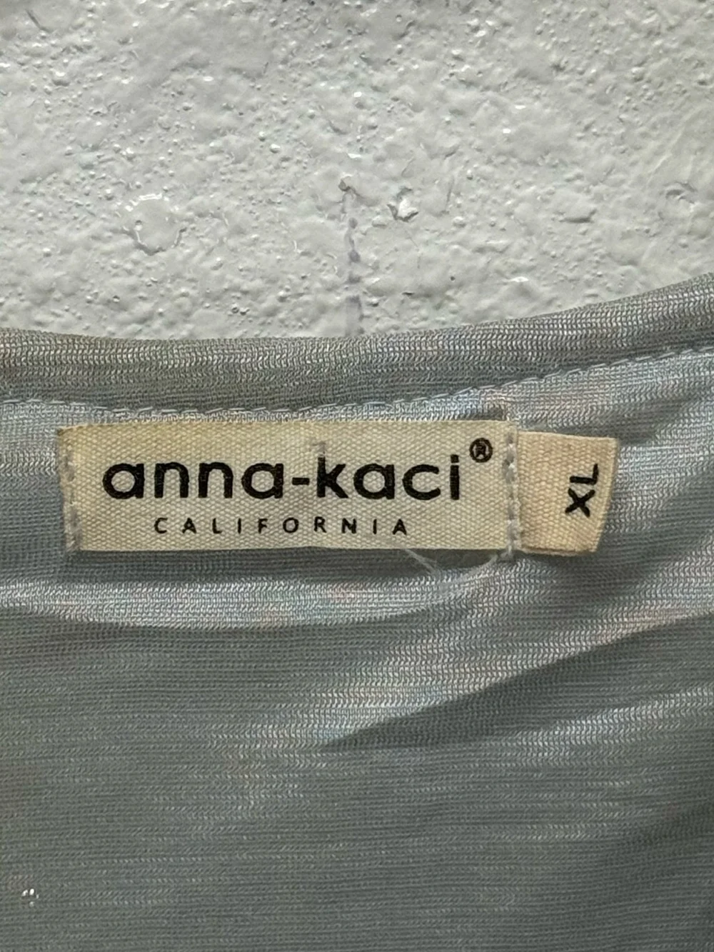 Anna-Kaci Silver Sequins Short Sleeve Dress XL Party Shiny Relaxed Fit